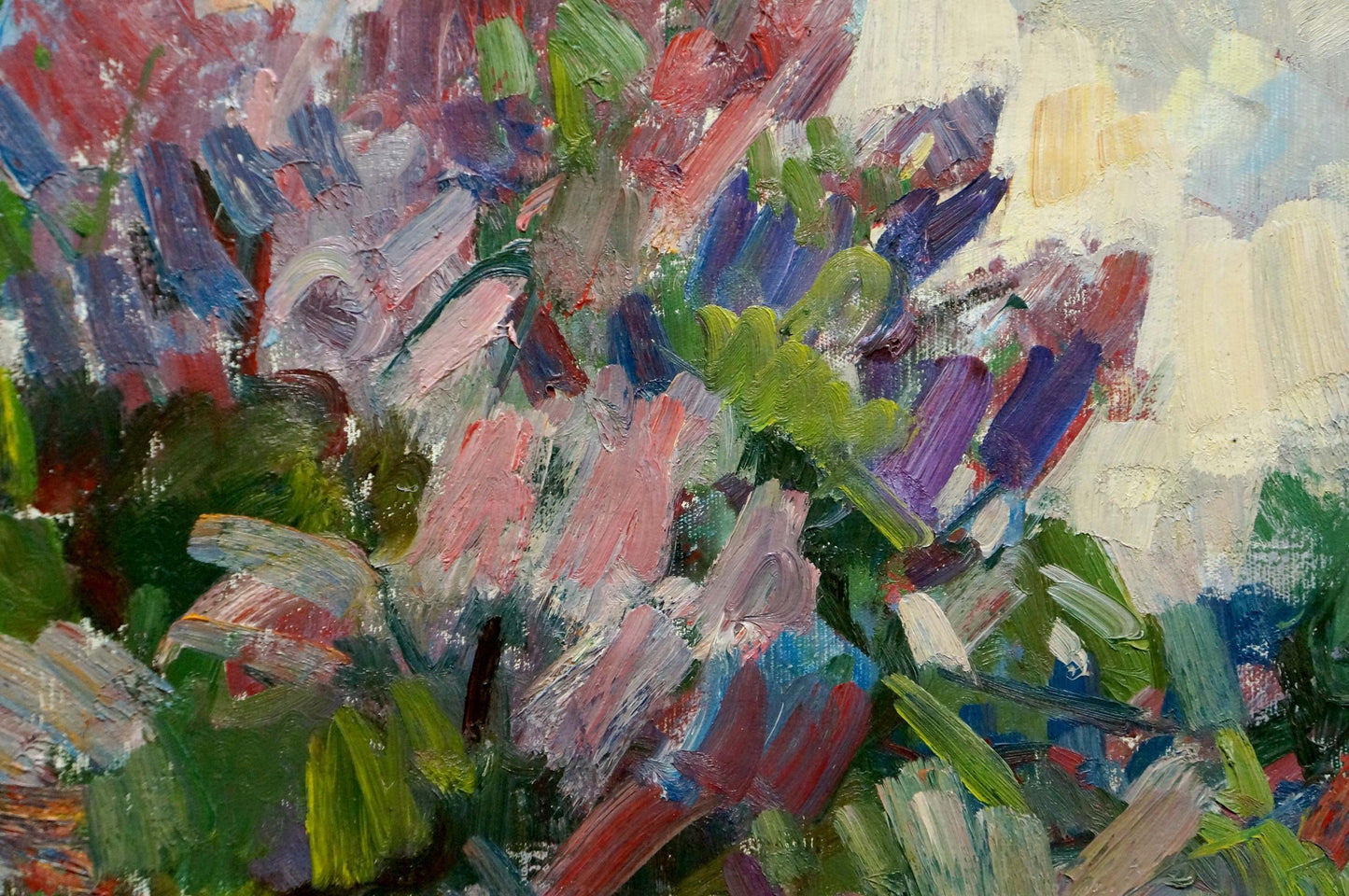 Vibrant impressionist oil painting Spring by Naumova Tamara Sergeevna