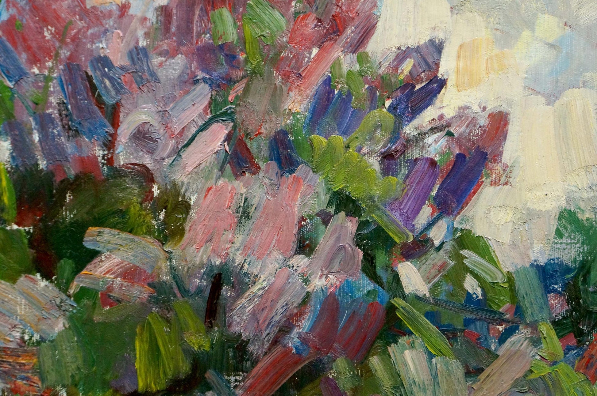 Vibrant impressionist oil painting Spring by Naumova Tamara Sergeevna