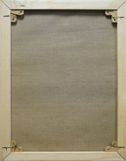 Back of Oil painting Pears by Kovtonyuk Ivan Anan’yevich, light wood frame