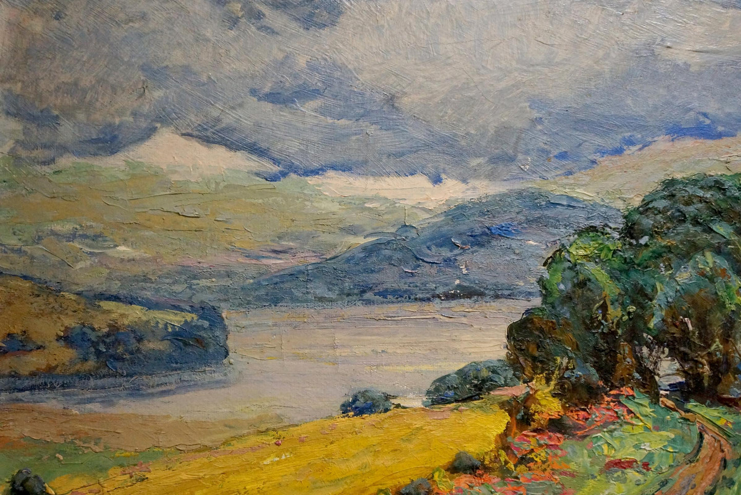 Oil painting The rain is over by Miroshnichenko Pavel Petrovich serene landscape