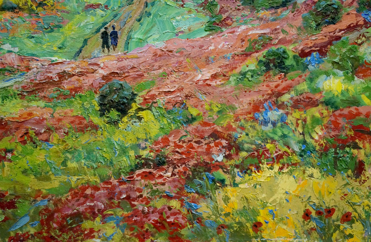 Vibrant impressionist oil painting The rain is over by Miroshnichenko Pavel Petrovich