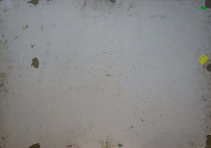 Worn off-white wall in Oil painting Gift of lilac by Vera Dovgalevskaya