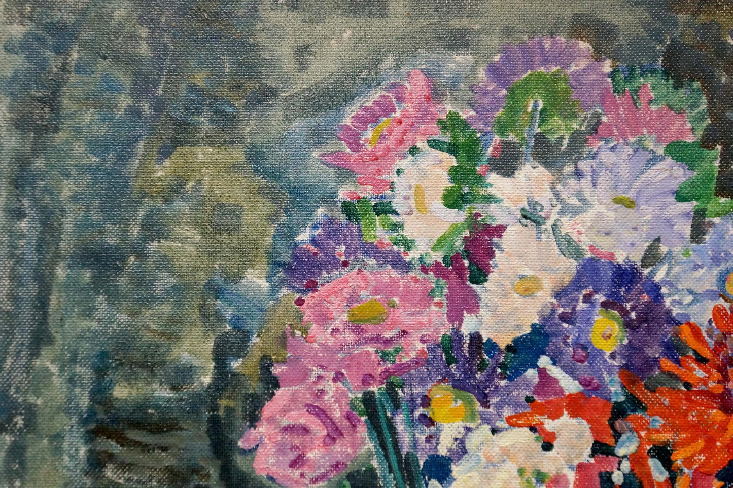 Vibrant impressionistic oil painting Gifts of Summer by Gaiduk Zinaida Kirillovna
