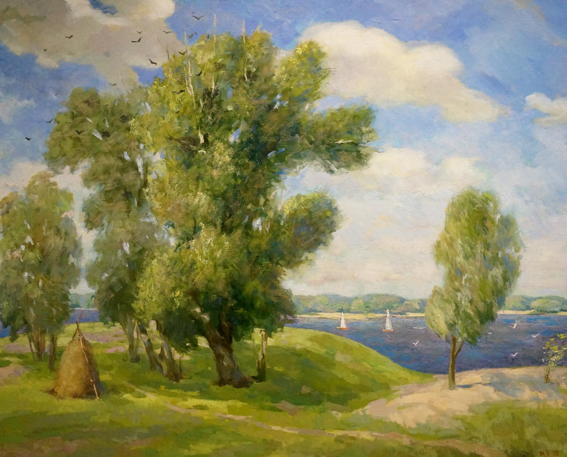 Serene Summer Mazur Vasily Fedorovich oil painting landscape