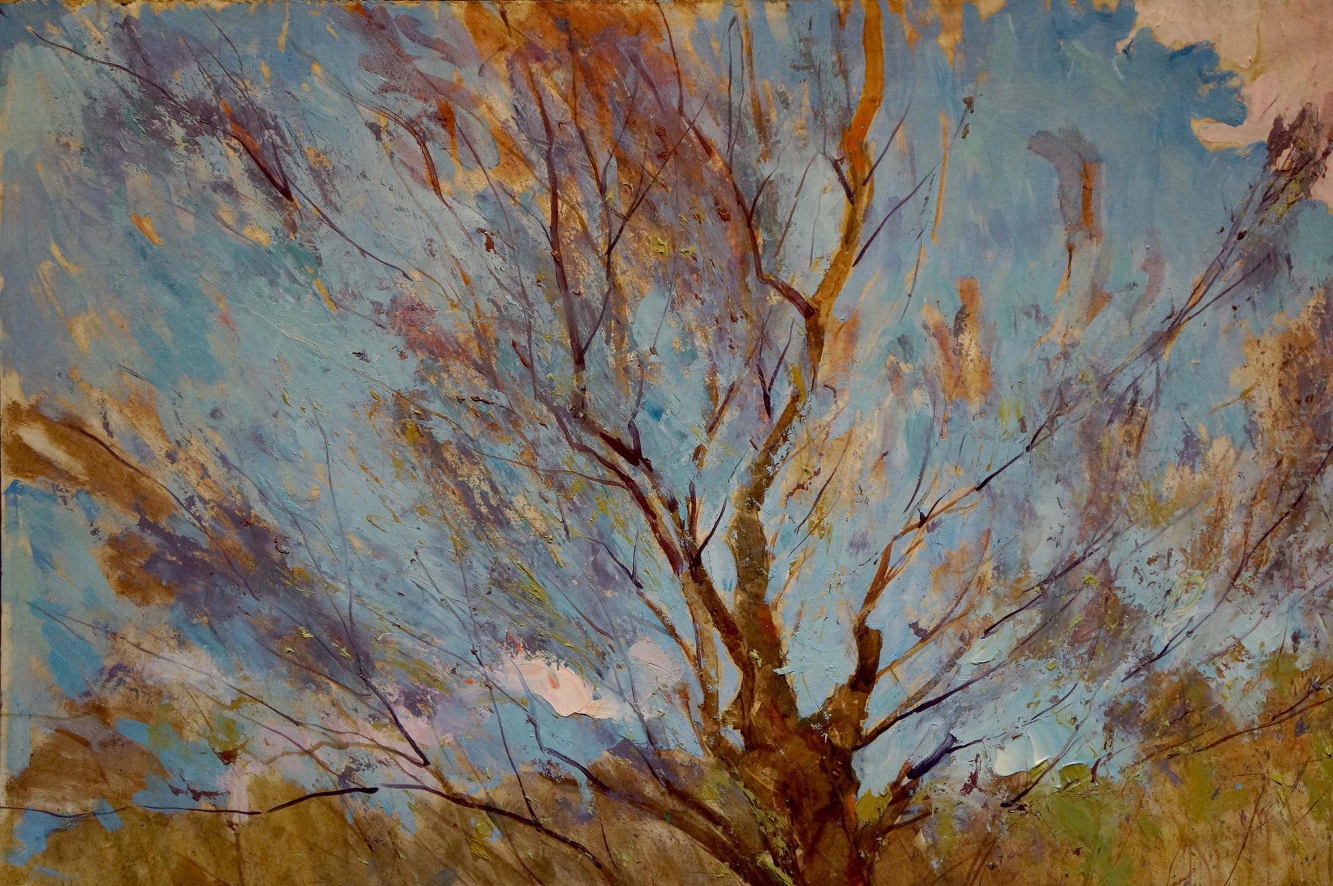 Oil painting Autumn has come by Maltsev Nikolay Alexandrovich