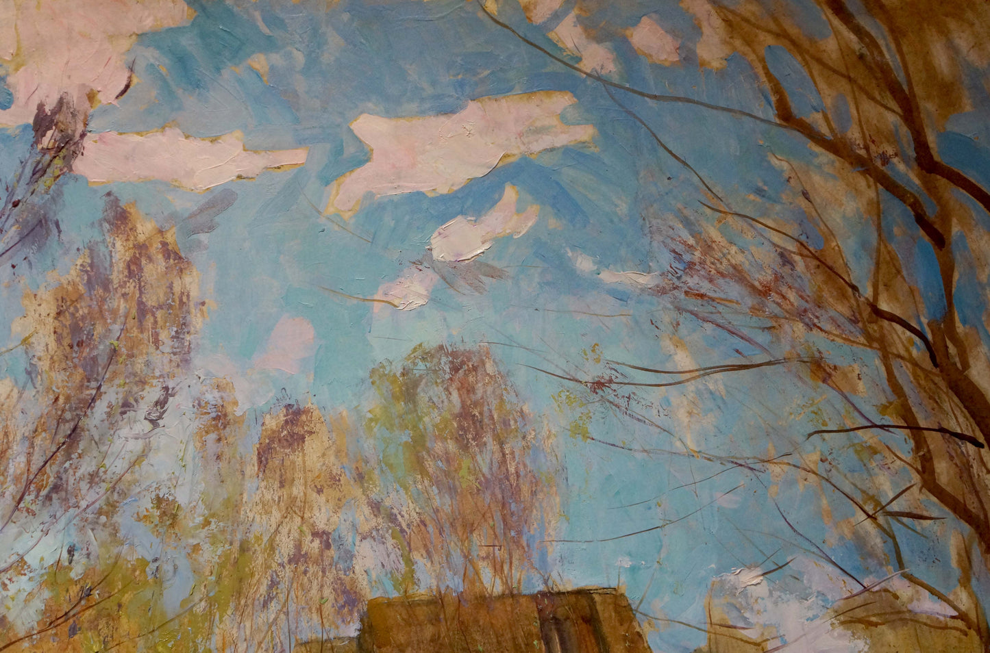Oil painting Autumn has come by Maltsev Nikolay Alexandrovich mural