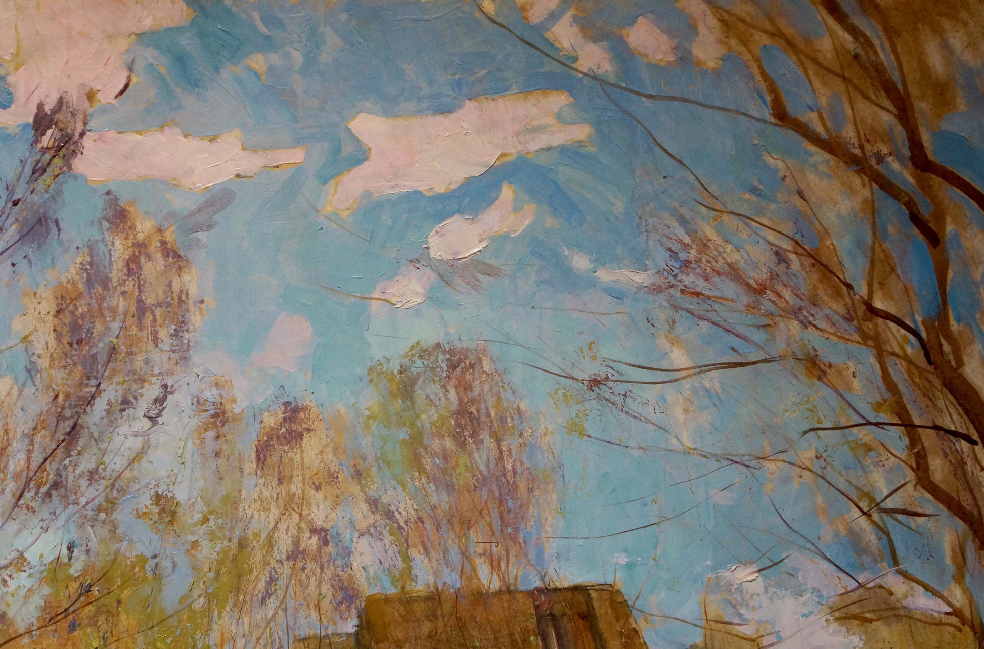 Oil painting Autumn has come by Maltsev Nikolay Alexandrovich mural