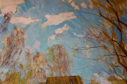 Oil painting Autumn has come by Maltsev Nikolay Alexandrovich mural