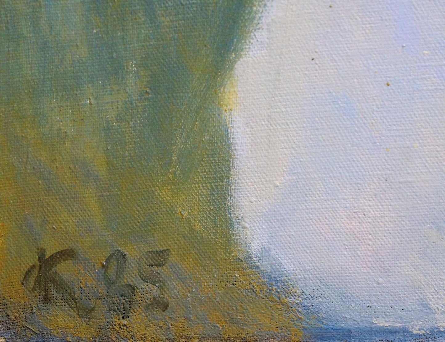 Oil painting Still life by Kovalev Fedor Vlasovich, green-yellow hues