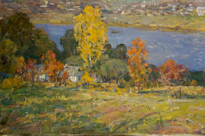 Oil painting Autumn landscape by M.iy Grigoriy Semenovich