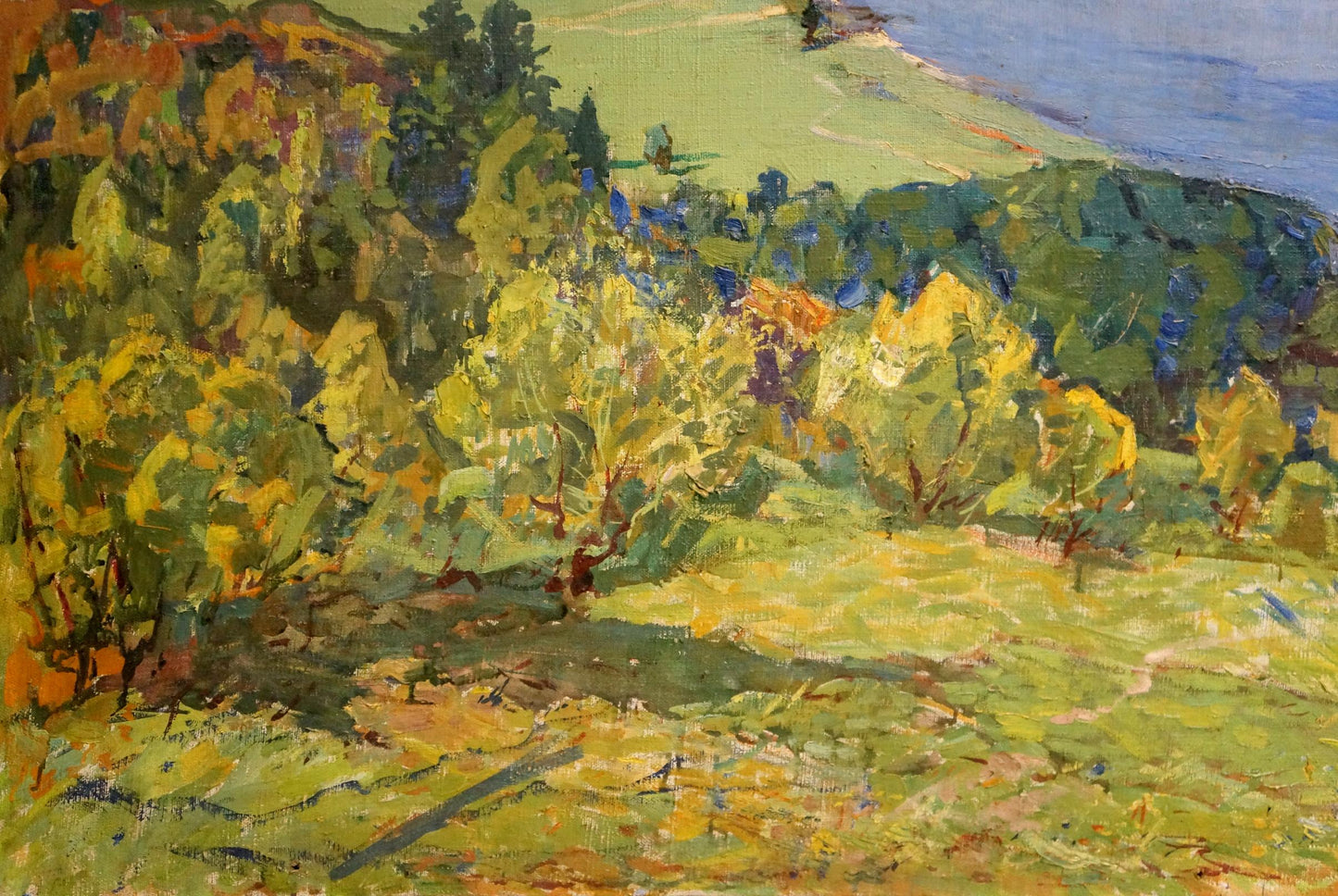 Vibrant impressionist landscape oil painting by Tyukha Ivan Andreevich