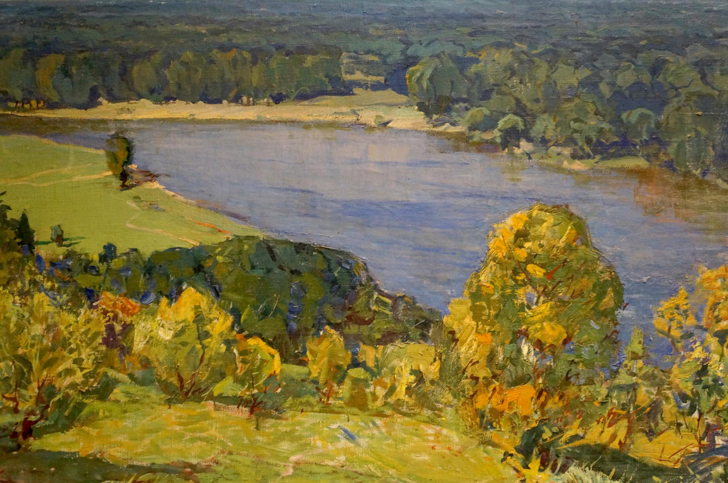 Vibrant impressionist landscape oil painting by Tyukha Ivan Andreevich