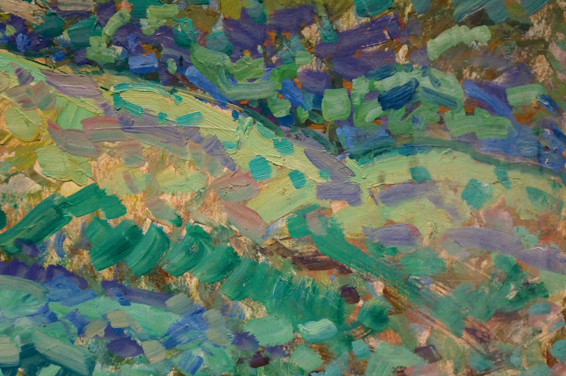 Vibrant impressionist oil painting of Poltava region by Gaiduk Zinaida Kirillovna