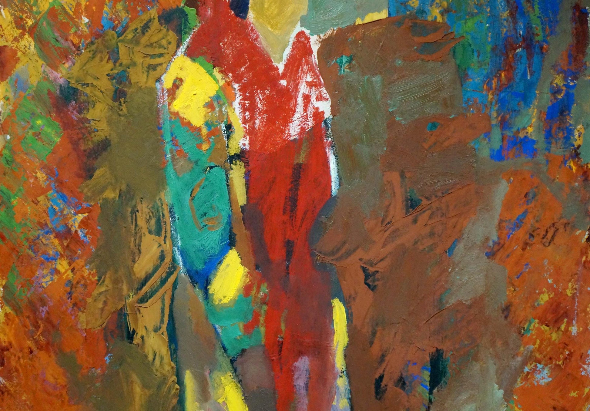 Vibrant abstract oil painting by Person Pokulity Konstantin Ivanovich