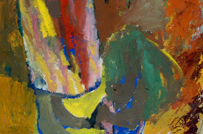 Vibrant abstract oil painting by Pokulity Konstantin Ivanovich