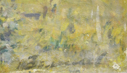 Oil painting By the Evening by Zemskov Lev Nikolaevich, impressionistic textured canvas