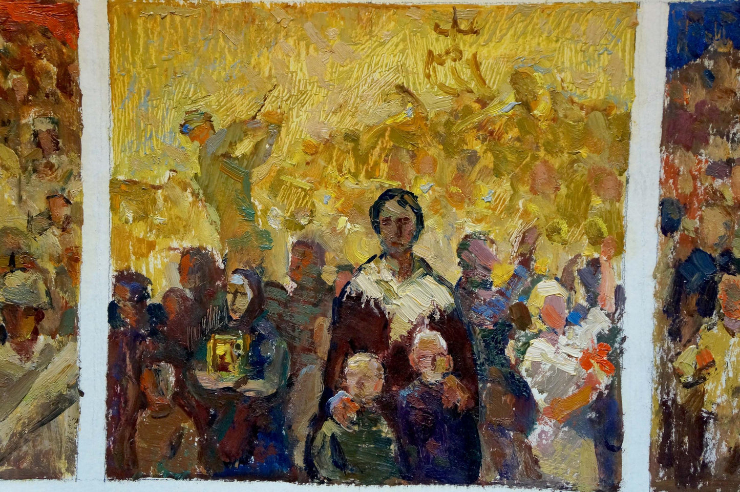 Vibrant impressionistic oil painting For Freedom by Pokulity Konstantin Ivanovich