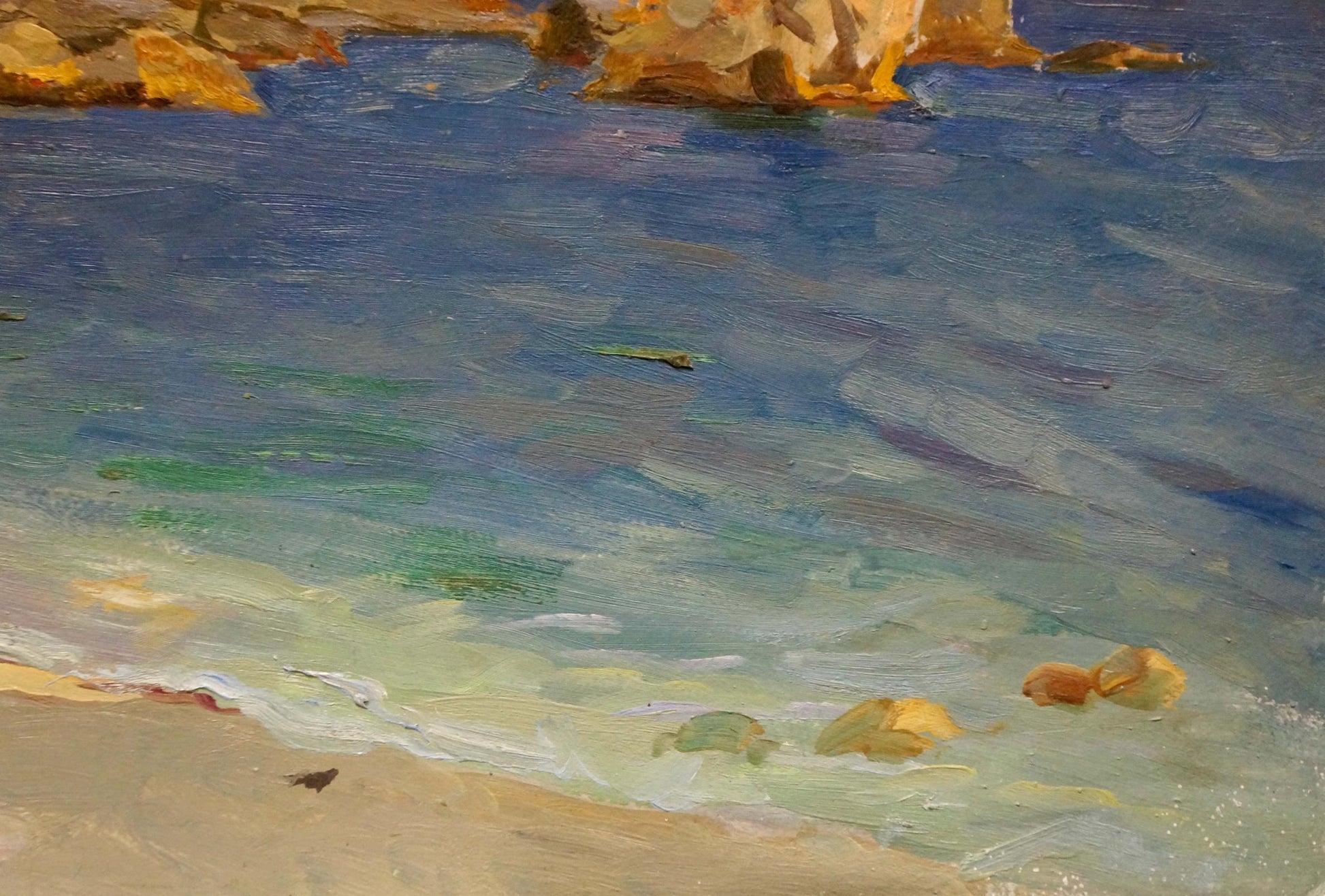 Vibrant impressionist oil painting of sea landscape by Kobylenkov Mikhail Vasilievich