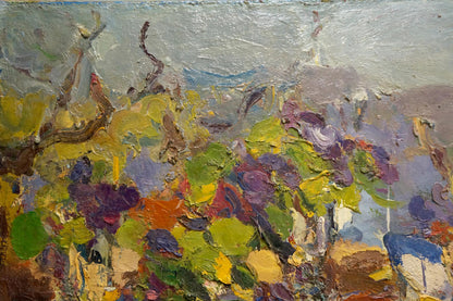 Vibrant impressionist oil painting Thoughts by Dupliy Sergey Alexandrovich