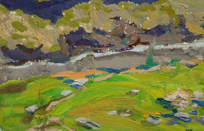 Vibrant impressionist oil painting Old roads by Fomin Anatoly Nikiforovich