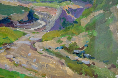 Vibrant impressionist oil painting Old roads by Fomin Anatoly Nikiforovich