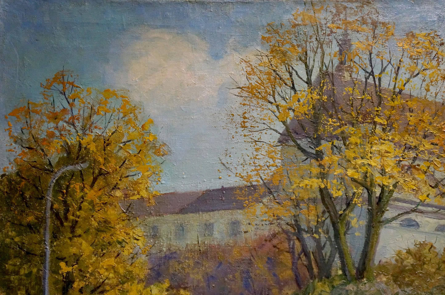Autumn landscape oil painting by Rudenko Vladimir Mikhailovich