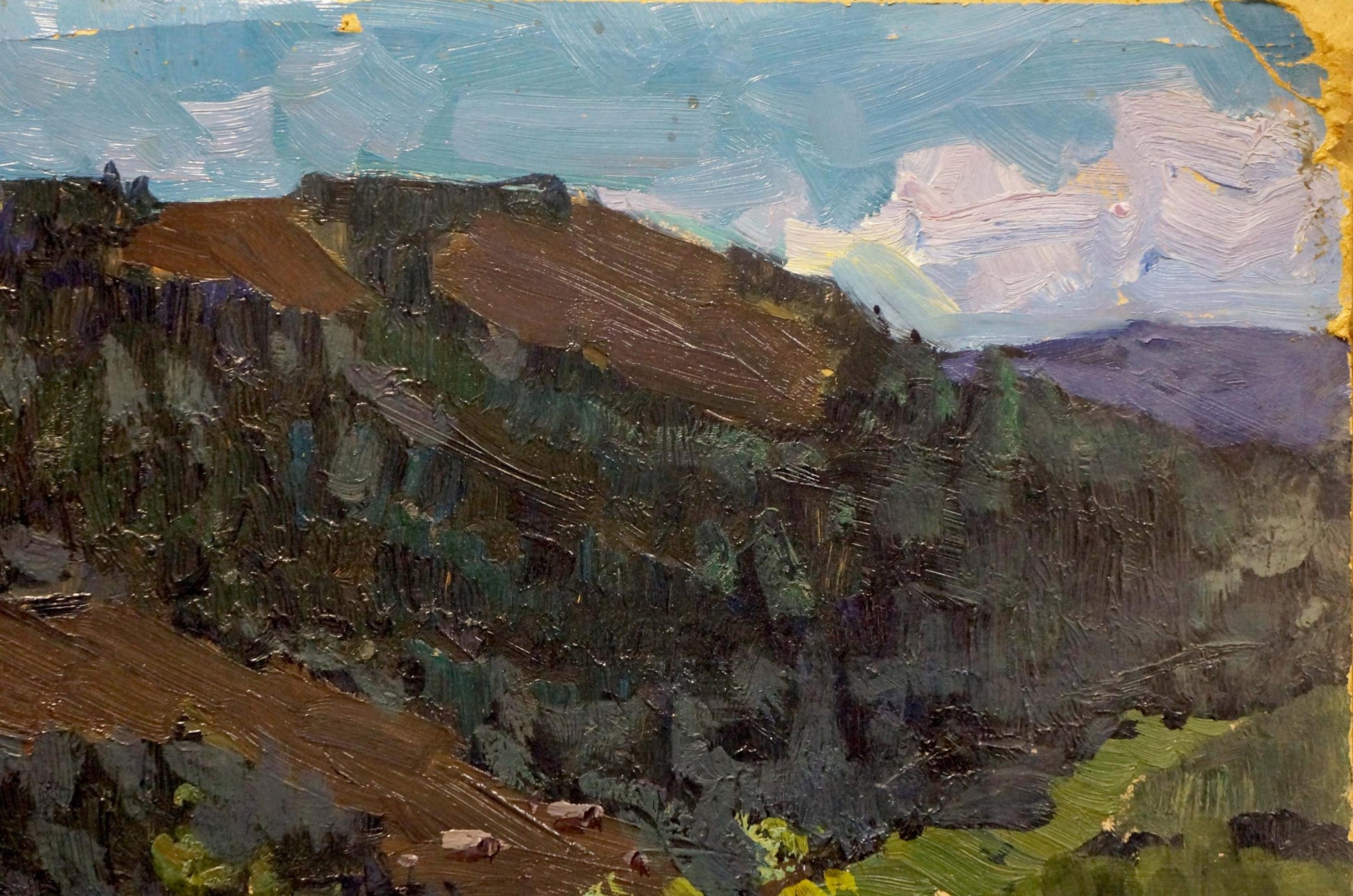 Oil painting Road to the Mountains by Fomin Anatoly Nikiforovich
