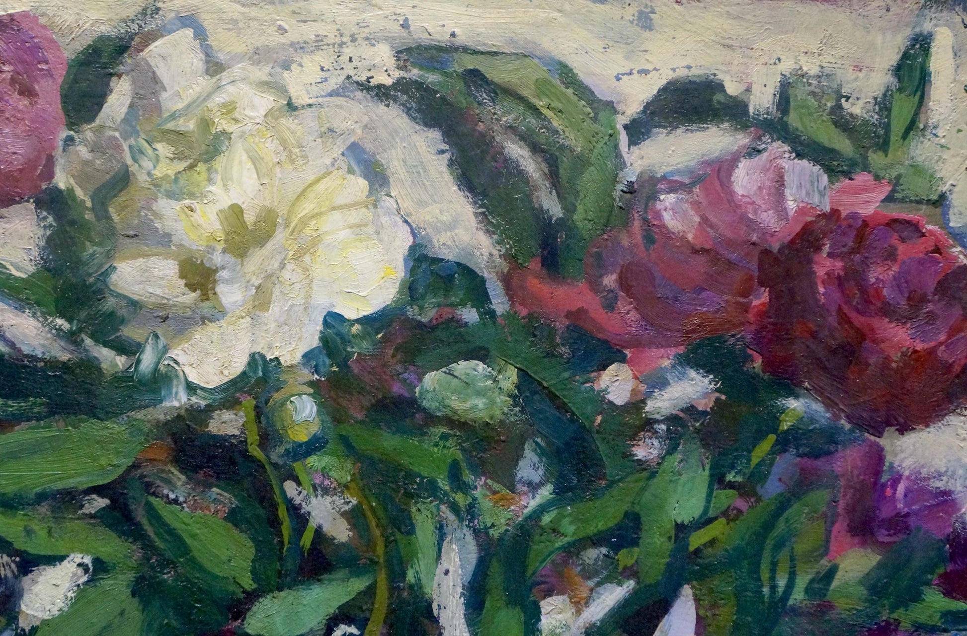 Oil painting Still life by Volsky Petr Dmitrievich: lush peonies