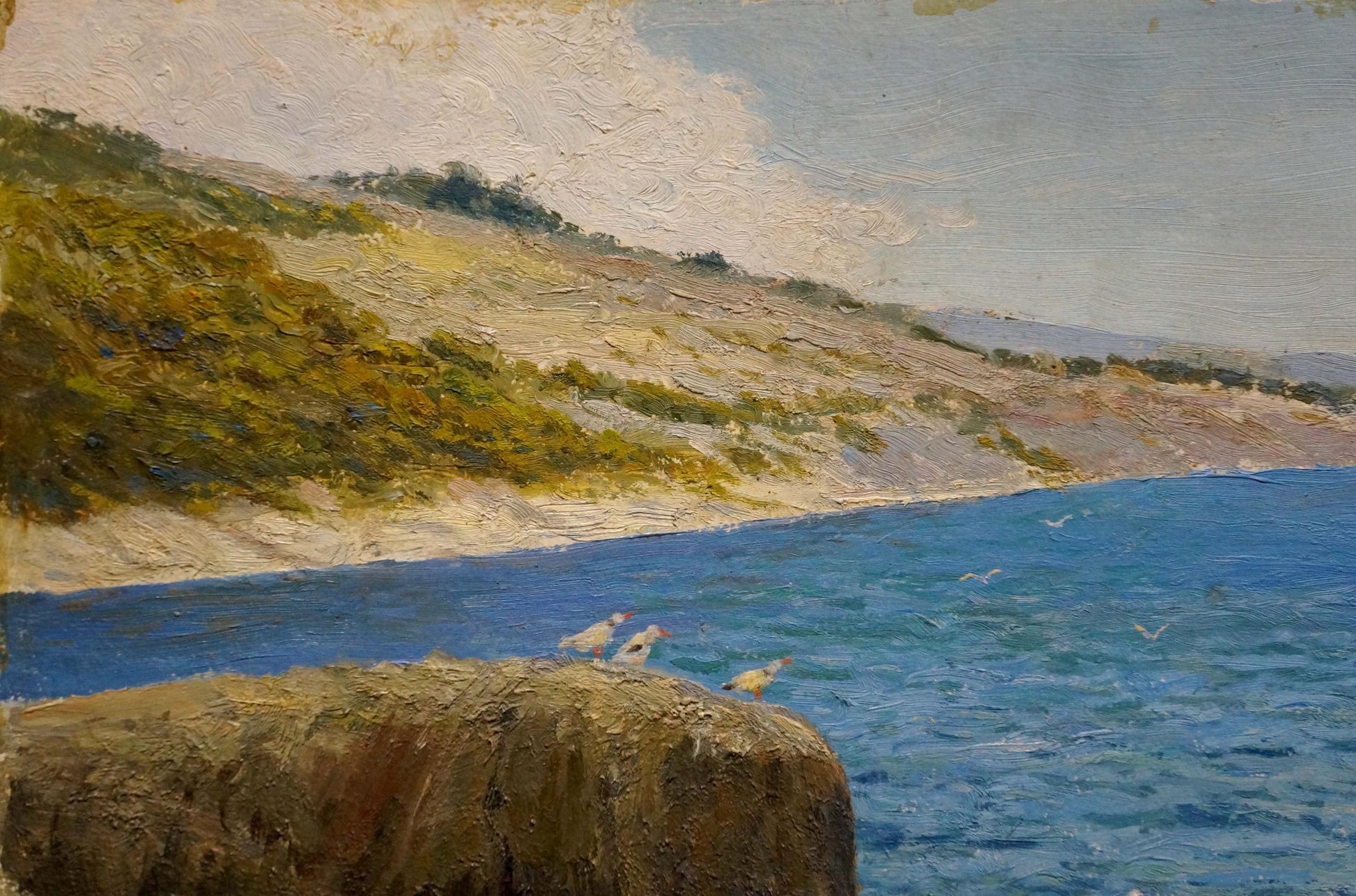 Oil painting of Shore landscape by Martynov Anatoly Vladimirovich