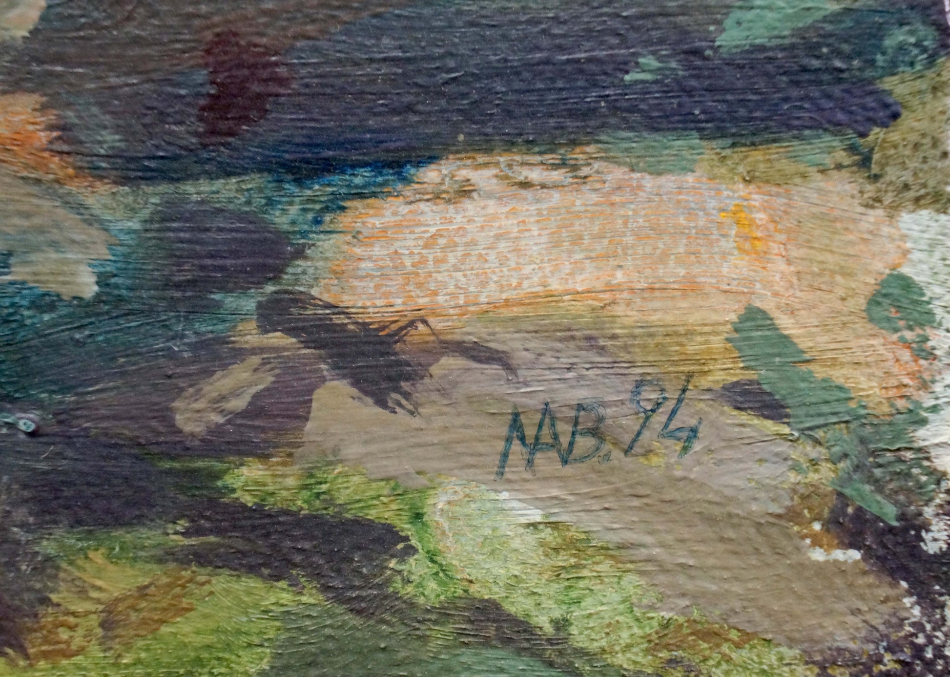 Oil painting By the Sea by Levichev H.V. textured canvas with nab signature