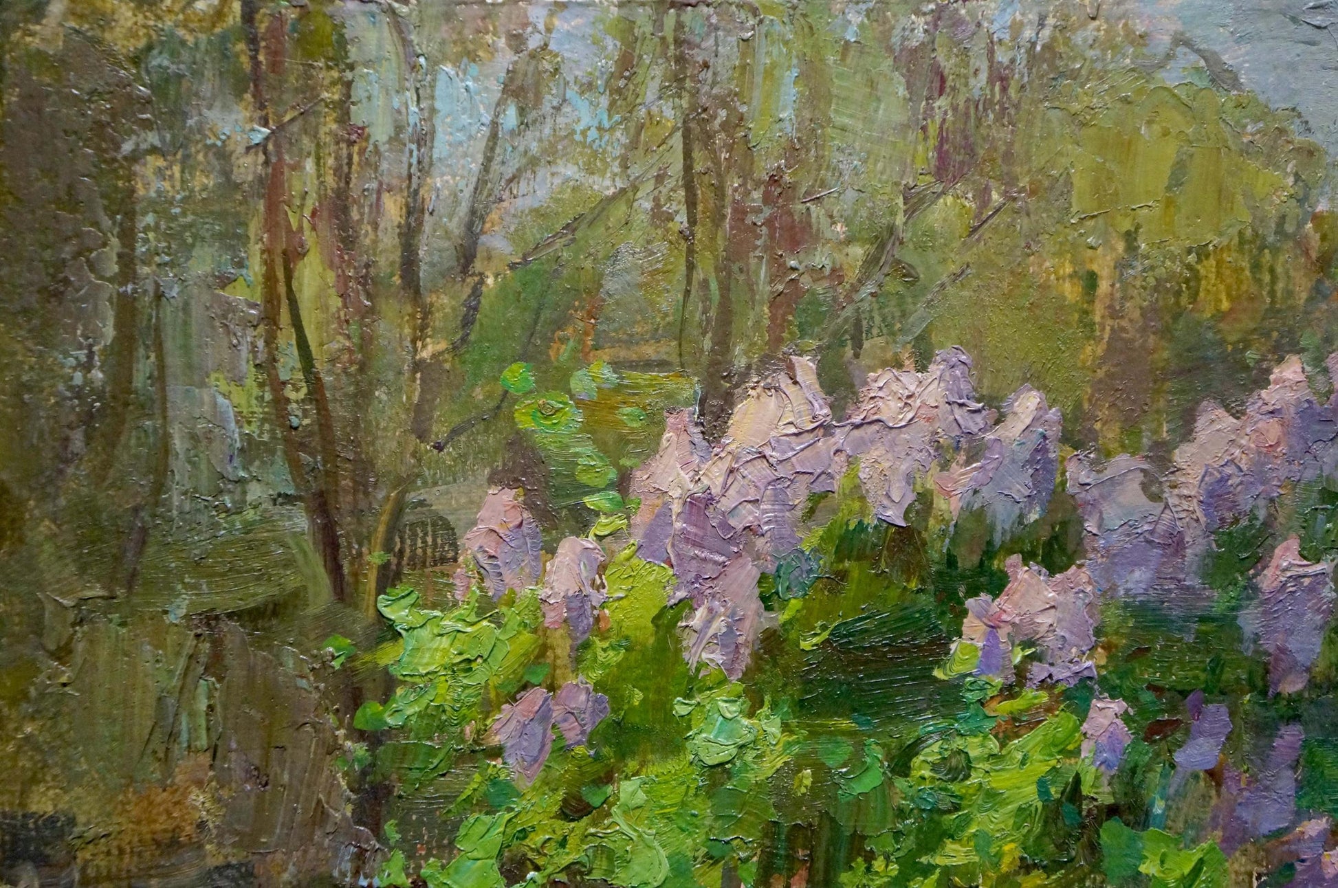 Oil painting of lilac blooms by Olkhov Vladimir Nikolaevich