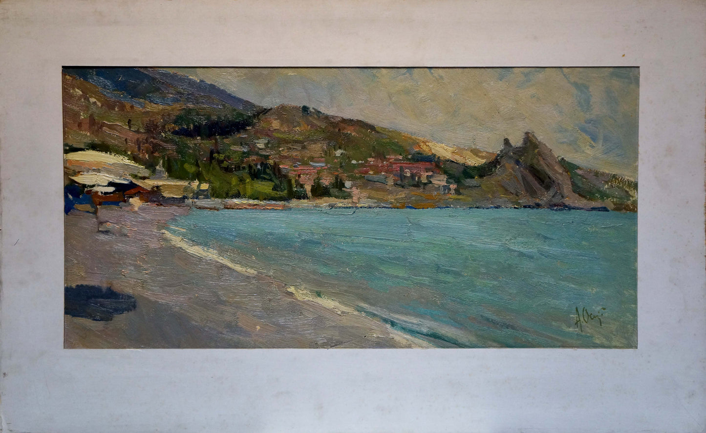 Framed oil painting of Y. landscapes by Osipov Alexander Yakovlevich