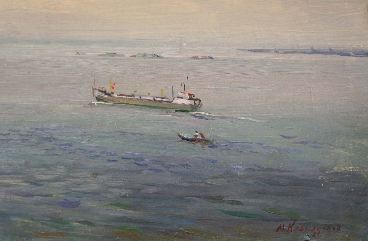 Oil painting Evening on the Volga by Kobylenkov Mikhail Vasilievich