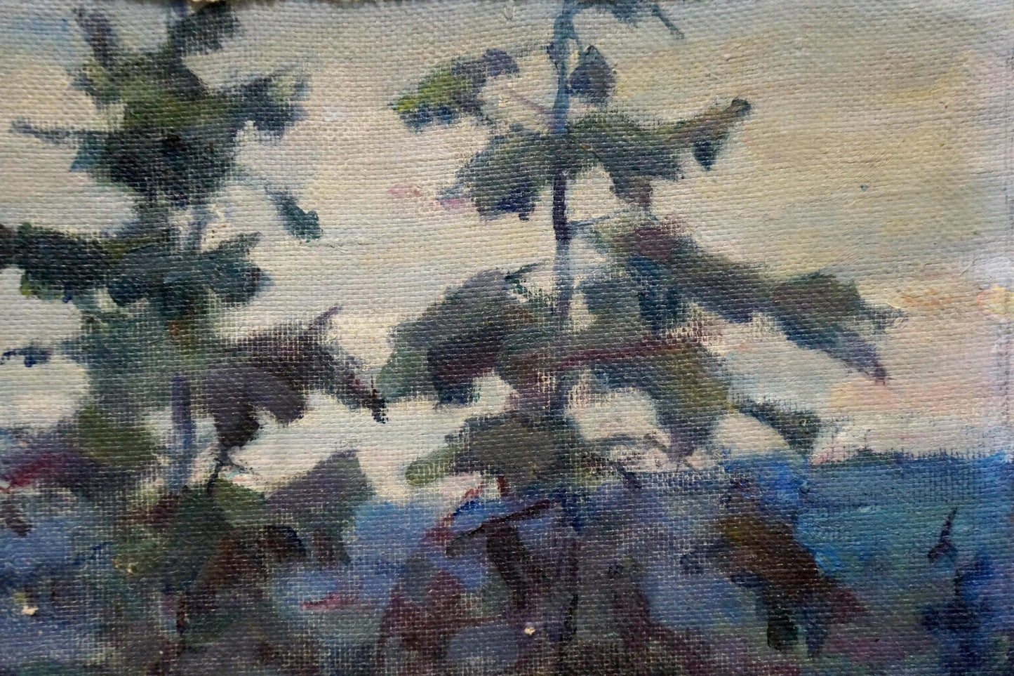 Oil painting Before the Rain by Stramkovskiy Dmitriy Vladimirovich, tall trees