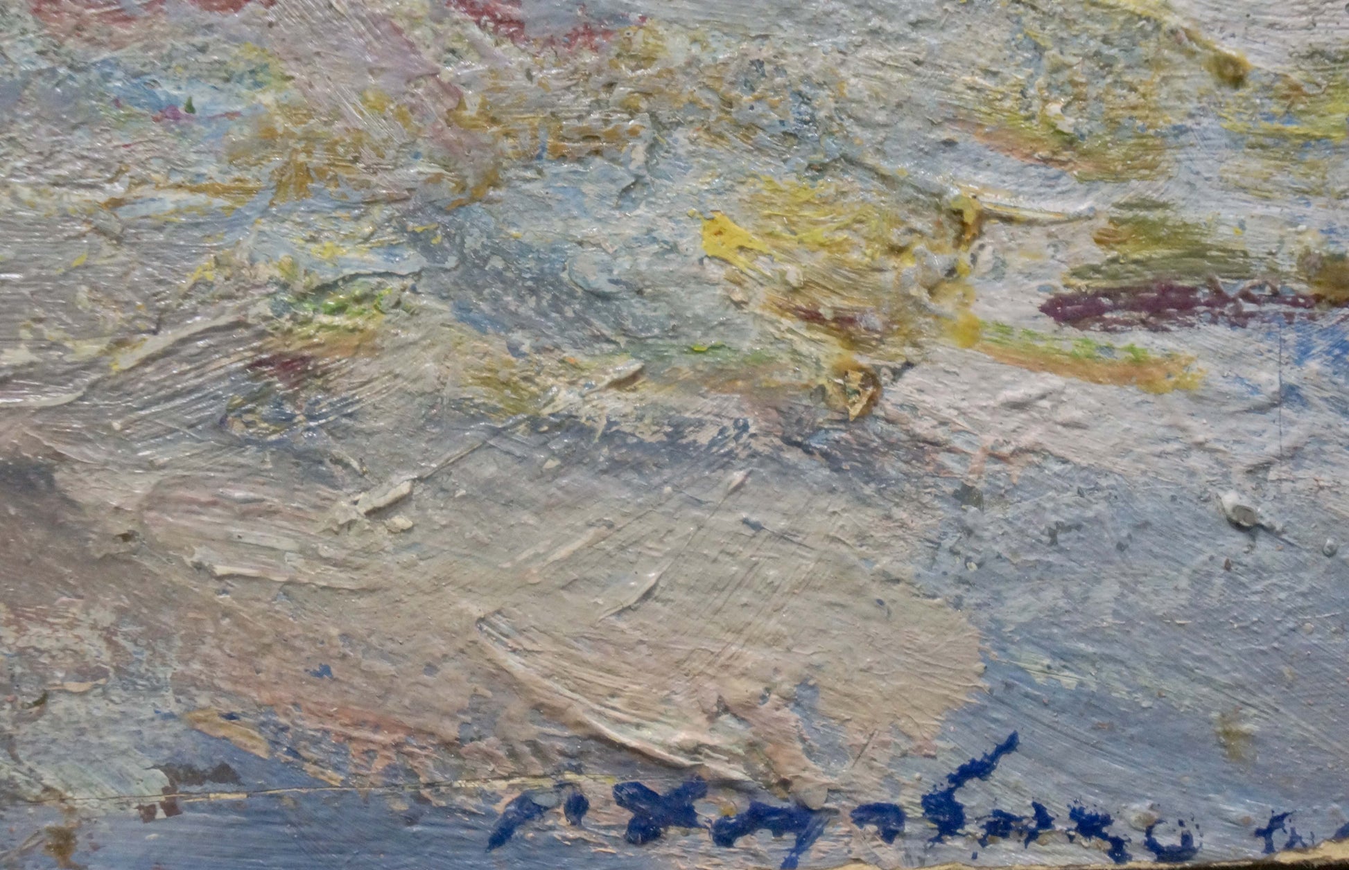 Oil painting Sea by Khodchenko Lev Pavlovich, impasto textured canvas