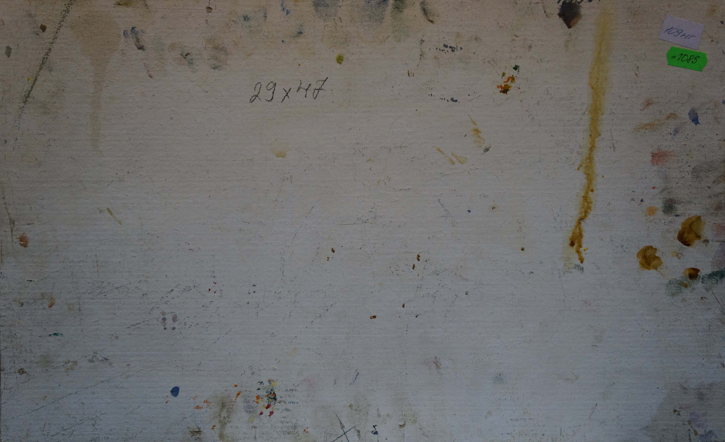 Weathered white wall stains in Sea by Khodchenko Lev Pavlovich oil painting