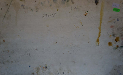 Weathered white wall stains in Sea by Khodchenko Lev Pavlovich oil painting