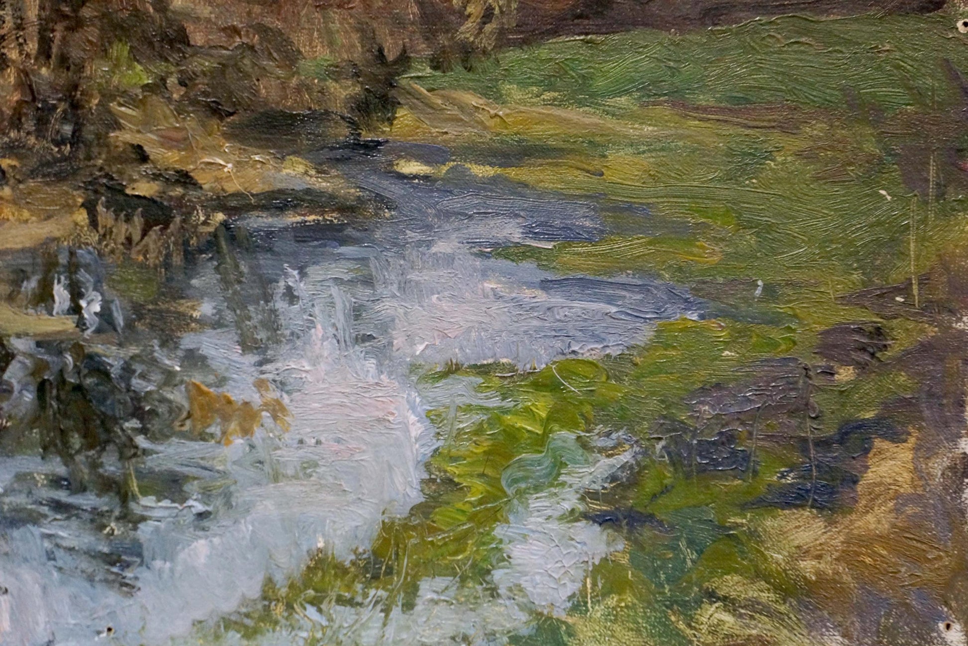 Impasto oil painting After the Rain by Korzh Vladimir Demyanovich