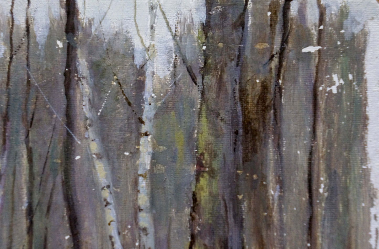 Oil painting of winter forest by Tereshchenko Anatoly Grigorievich