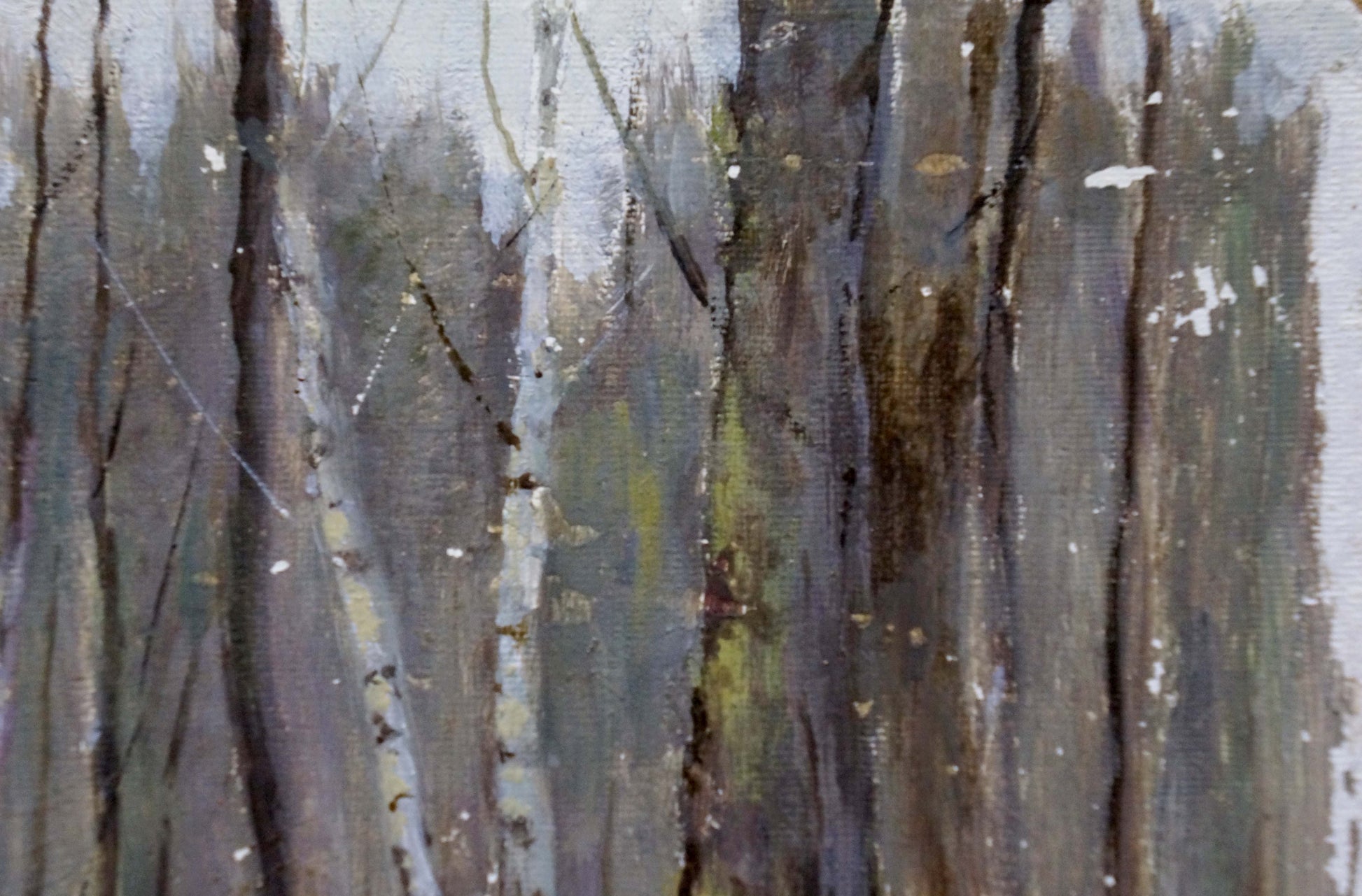 Oil painting of winter forest by Tereshchenko Anatoly Grigorievich