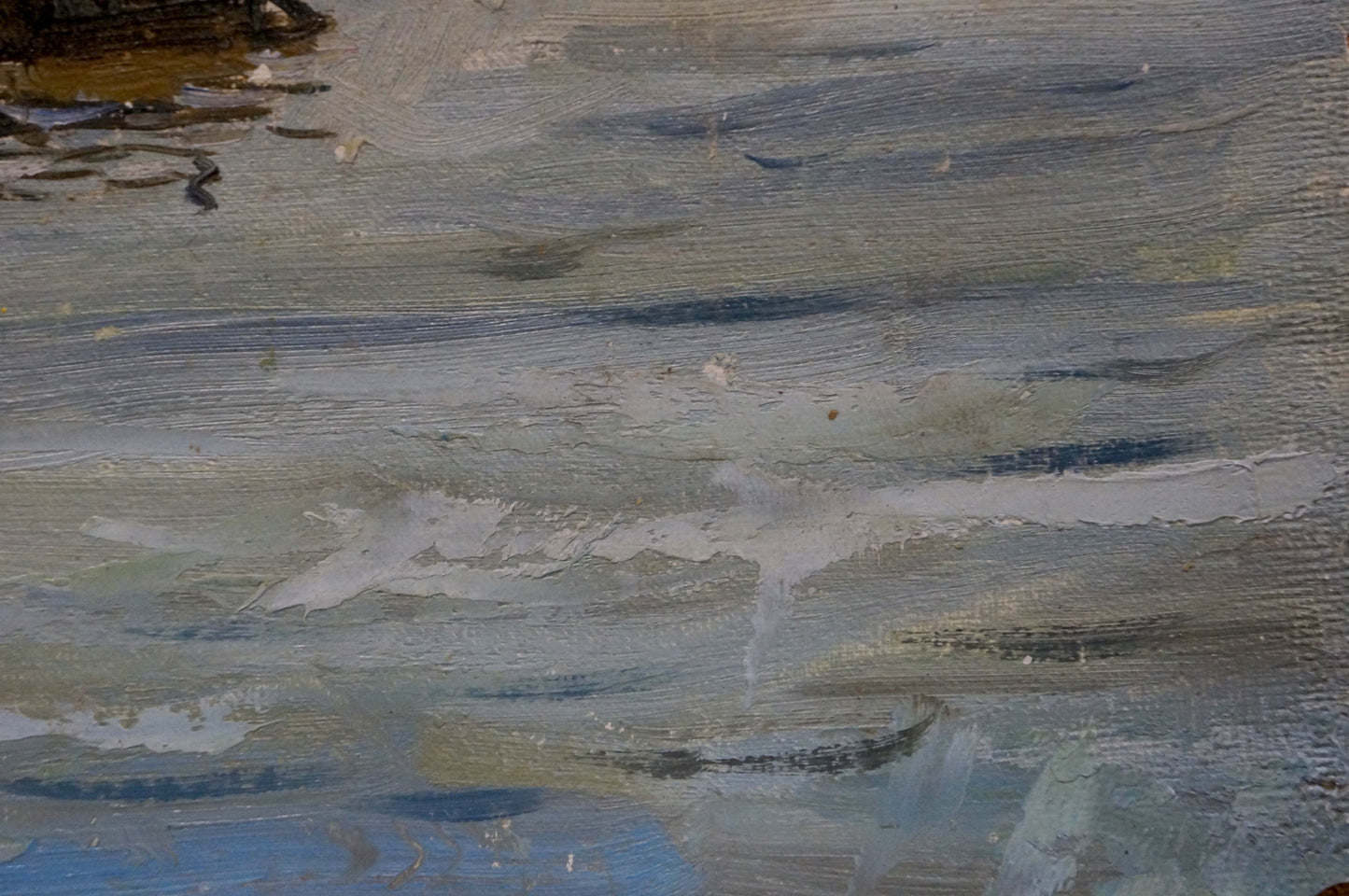 Textured impressionistic oil seascape painting by Puzyrkov Viktor Grigorievich