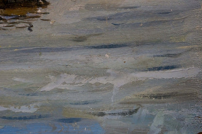 Textured impressionistic oil seascape painting by Puzyrkov Viktor Grigorievich