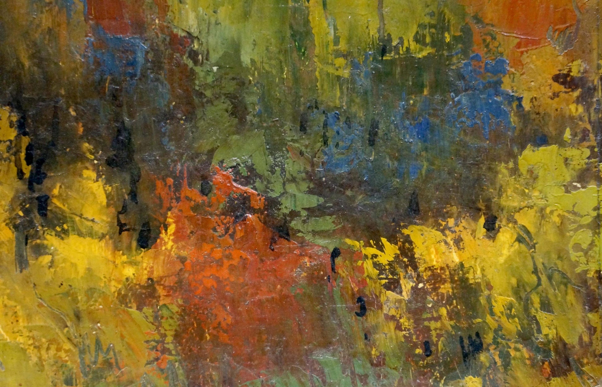 Vibrant Evening landscape oil painting by Kolosovsky Georgy Sergeevich