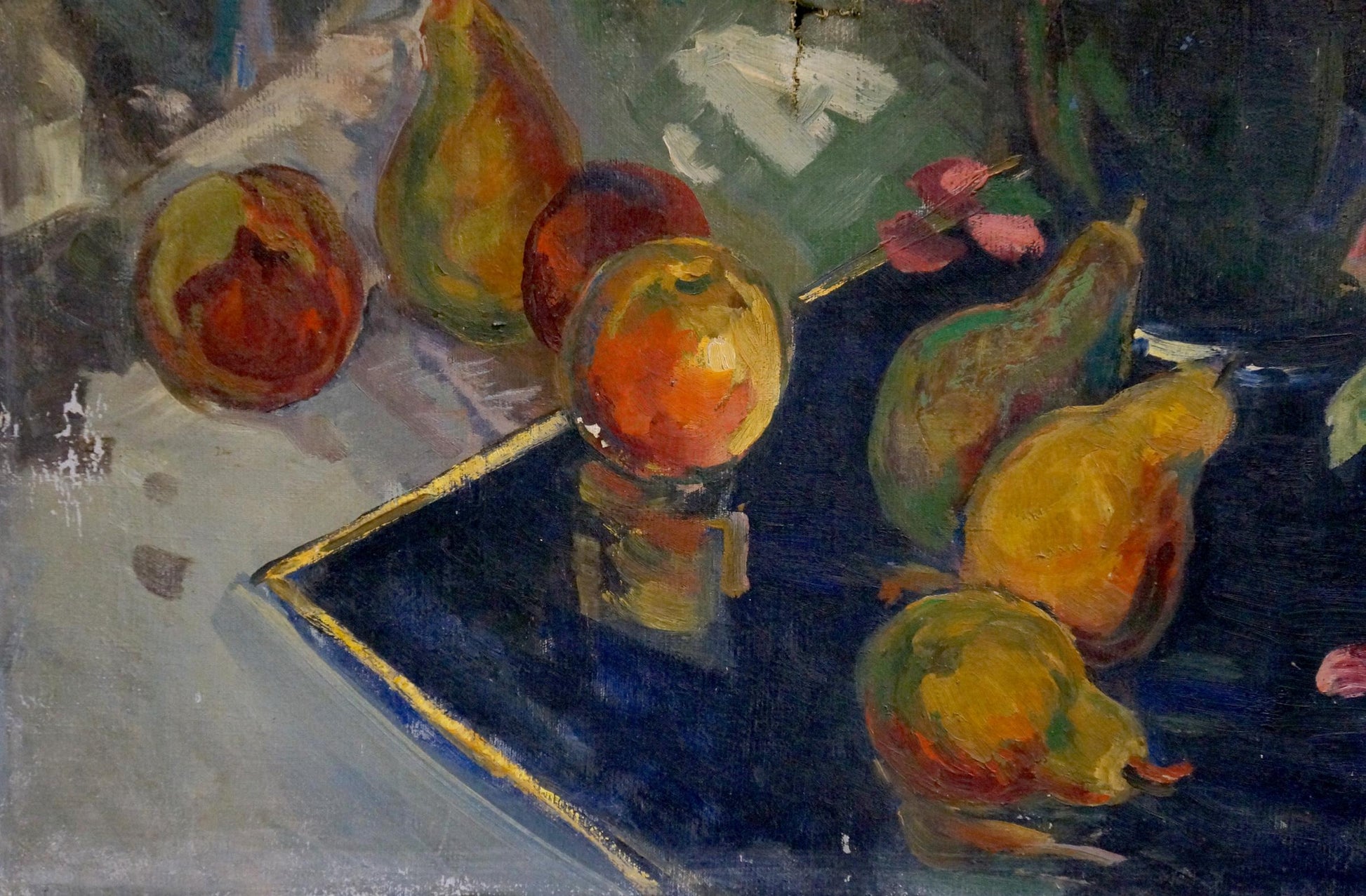 Oil painting Still life by Fedor Fedorovich Fedorovsky: pears and fruits