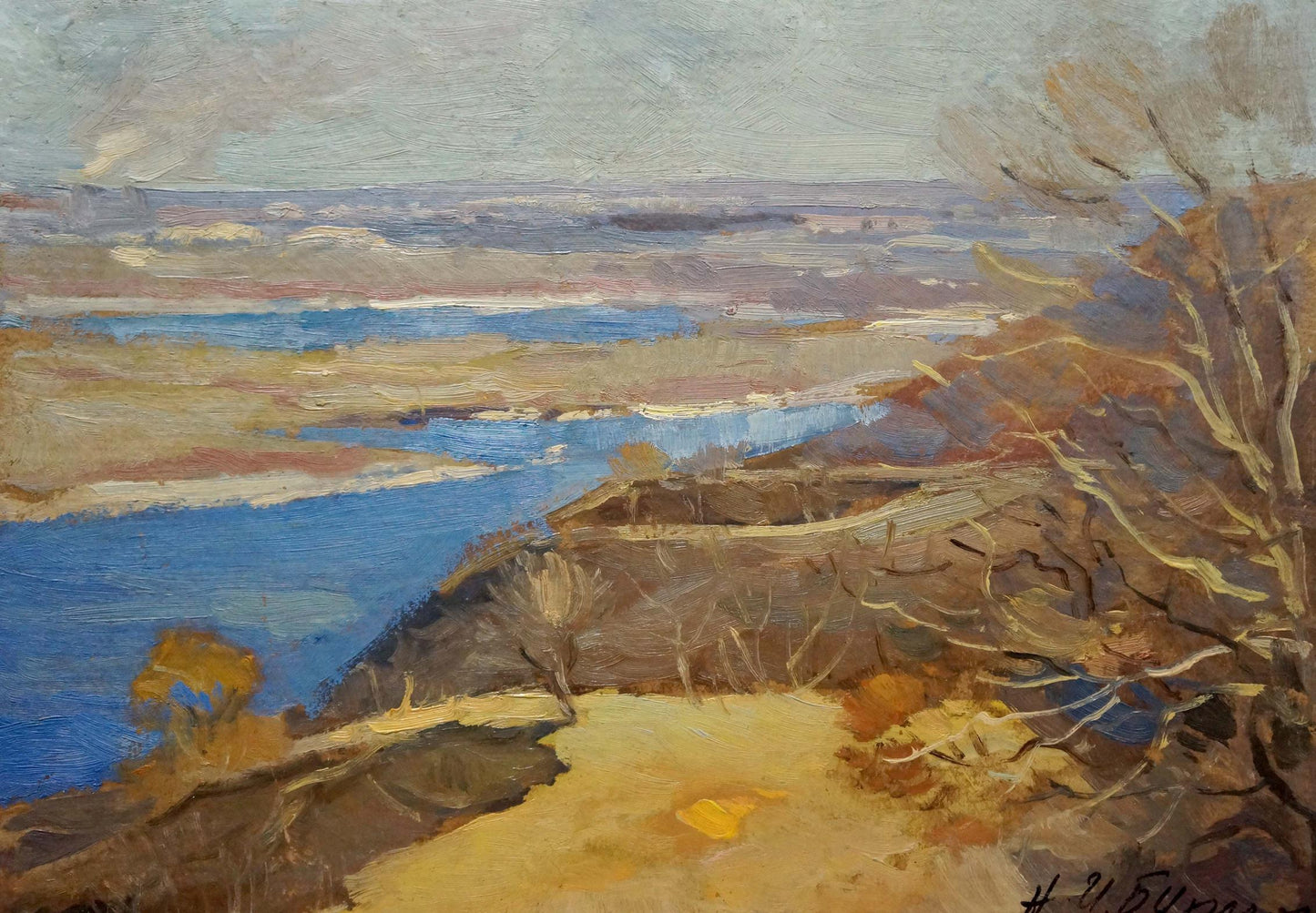 Oil painting Autumn landscape by Buryachok Nikolay Ivanovich
