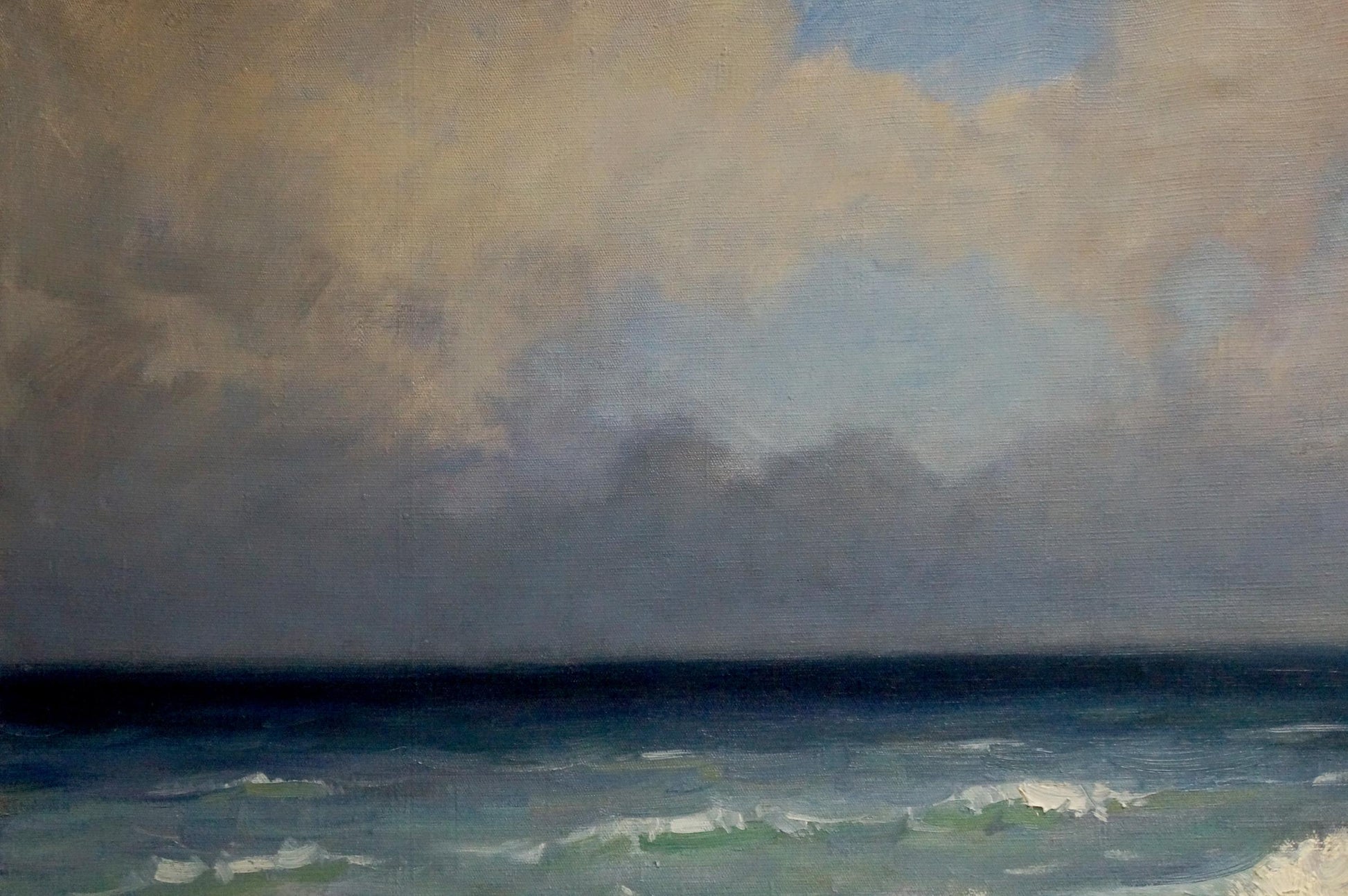 Oil painting Seascape by Puzyrkov Viktor Grigorievich moody ocean sky