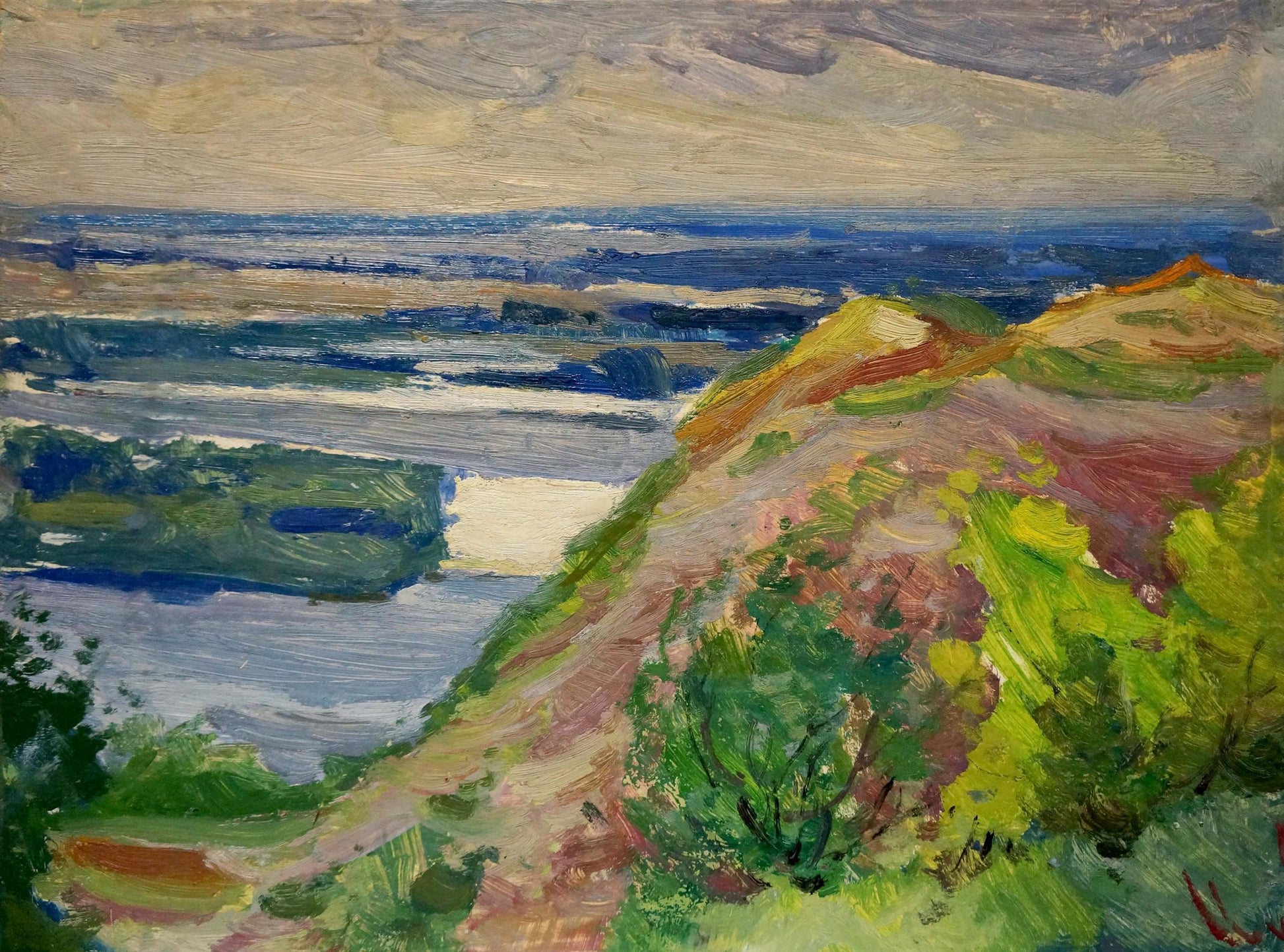 Oil painting of mountain landscape by Buryachok Nikolay Ivanovich