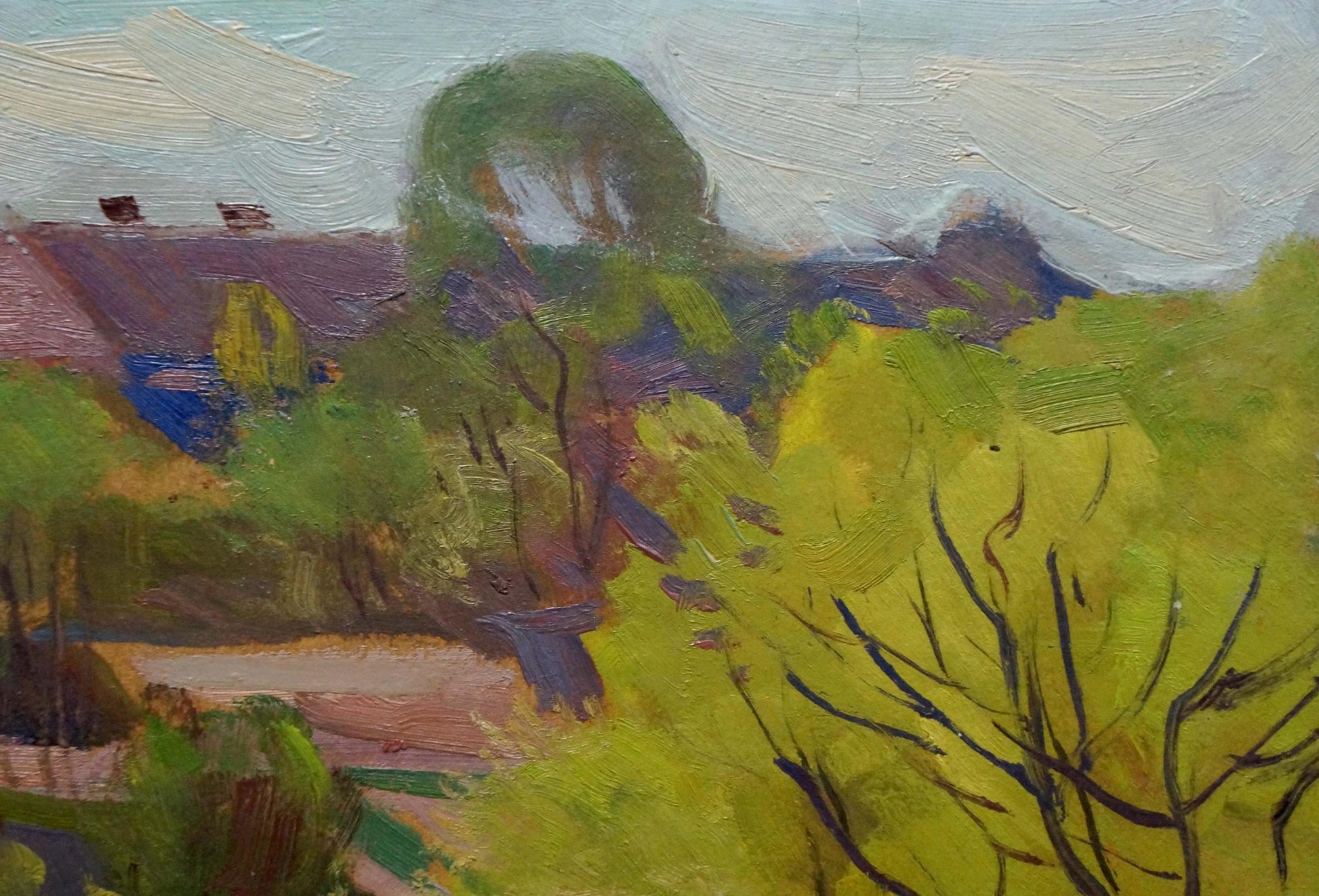 Vibrant impressionistic oil painting Summer has come by Buryachok Nikolay Ivanovich