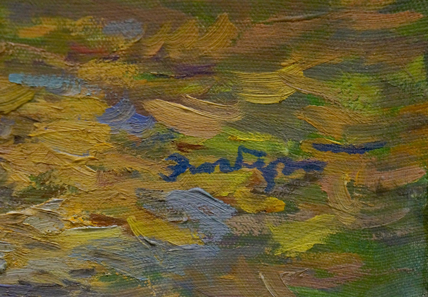 Oil painting Autumn in the park by Elbert Viktor Davydovich