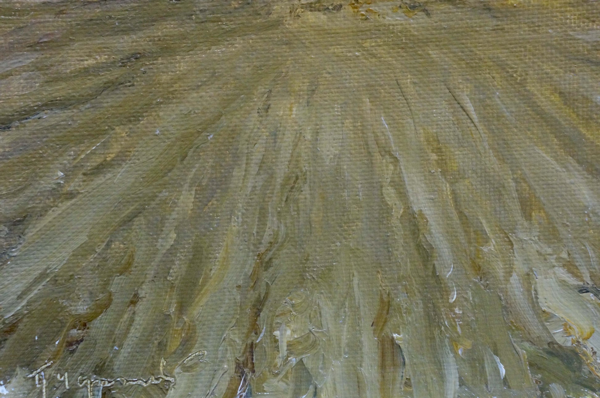 Oil painting Field by Chernyshevsky Petr Akimovich on textured canvas